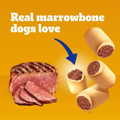 Pedigree Marrobone Bone Marrow Dog Treats, Beef Flavor, 6 Lb | Real Bone Marrow & Beef Flavor, Vitamins A, D & E, for Dogs 5-25 Lbs, Resealable Bag, Great for Small Dogs 5-25 Lbs3