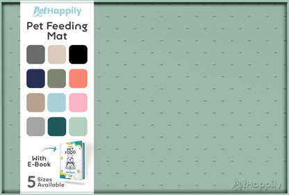 Dog Food Mat - Raised Edges Dogs Mat for Food and Water Prevent Spill, Waterproof Cat Food Mats Protect Floors, Easy Clean Dog Bowl Mats for Food and Water, Silicone Pet Feeding Placemats30