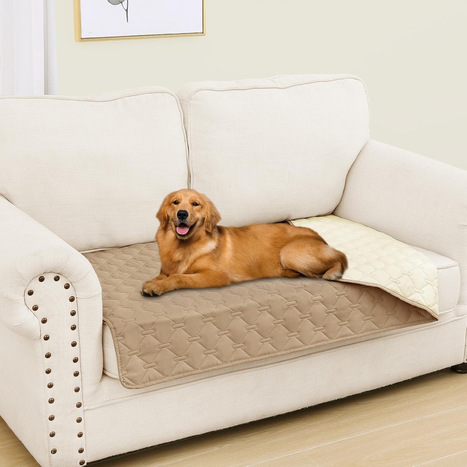 smiry-waterproof-dog-bed-cover-blanket-reversible-pet-blanket-soft-reversible-washable-leakproof-cats-dogs-couch-cover-for-sofa-couch-furniture-30x70-inch