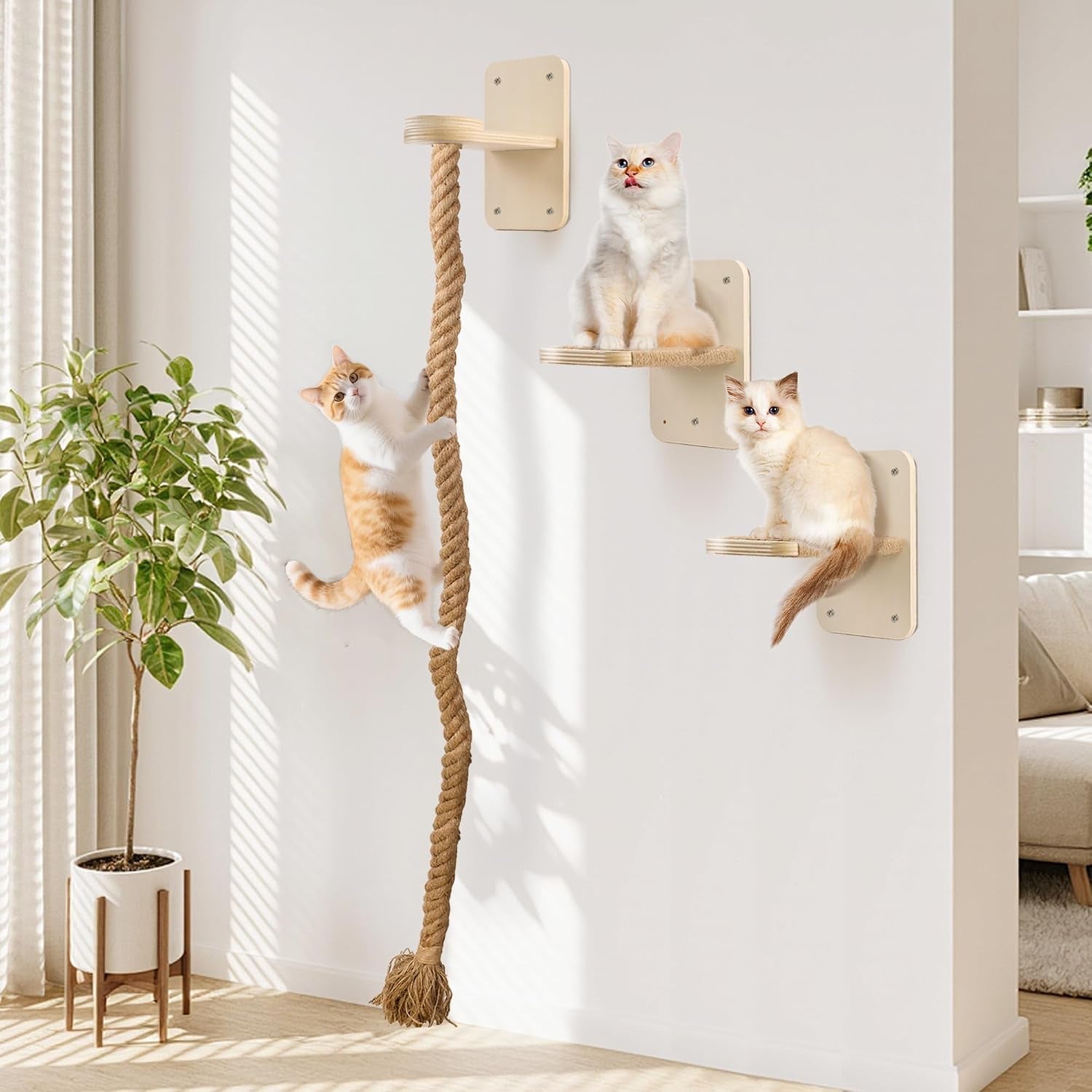 cat-wall-shelves-with-2-x-60-inch-climbing-rope-wall-mounted-cat-tree-with-scratching-post-kitten-rope-ladder-with-jumping-platform-wall-steps-for-playing-and-rest