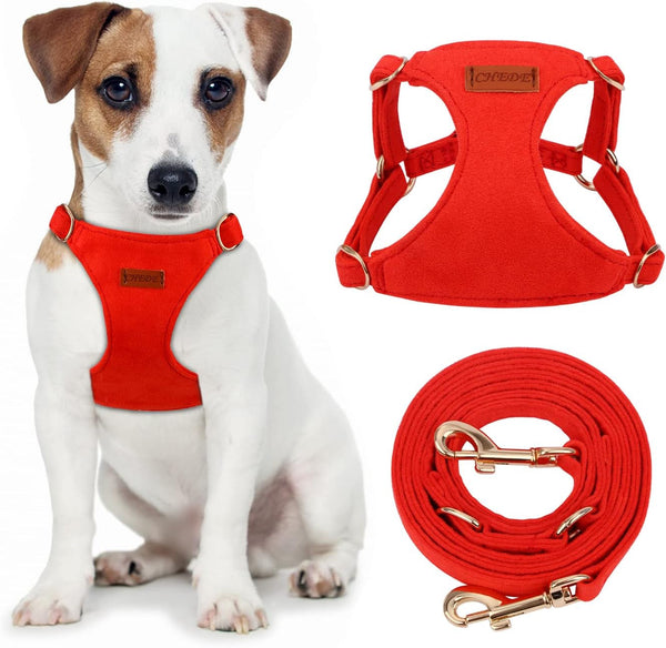 CHEDE No Pull Puppy Harness and Multifunction Dog Leash Set- 8 Colors Soft Adjustable No Choke Escape Proof Cute,Lightweight Pet Vest Harness for Small and Medium Dog…21