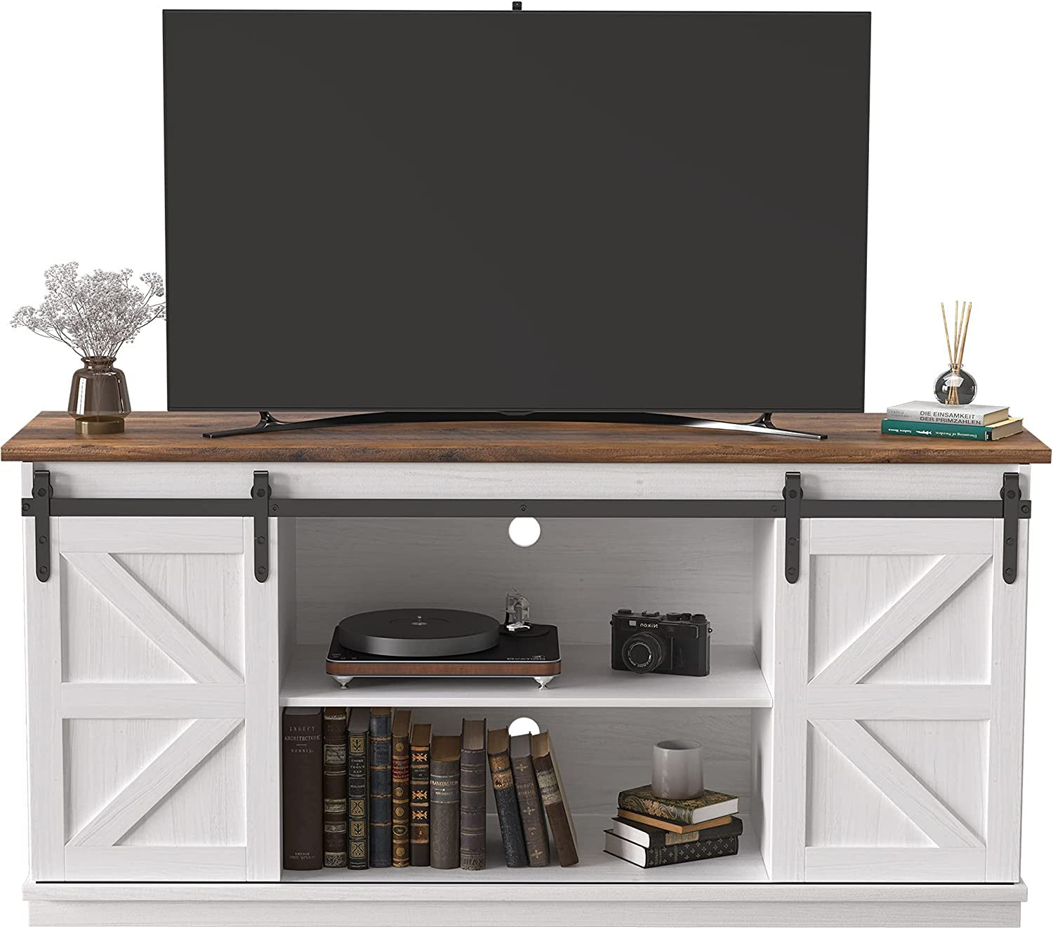 tv-stand-for-65-inch-tv-sliding-barn-doors-bright-white-farmhouse-entertainment-center-storage-cabinets-adjustable-shelves-media-console-for-living-room-bedroom