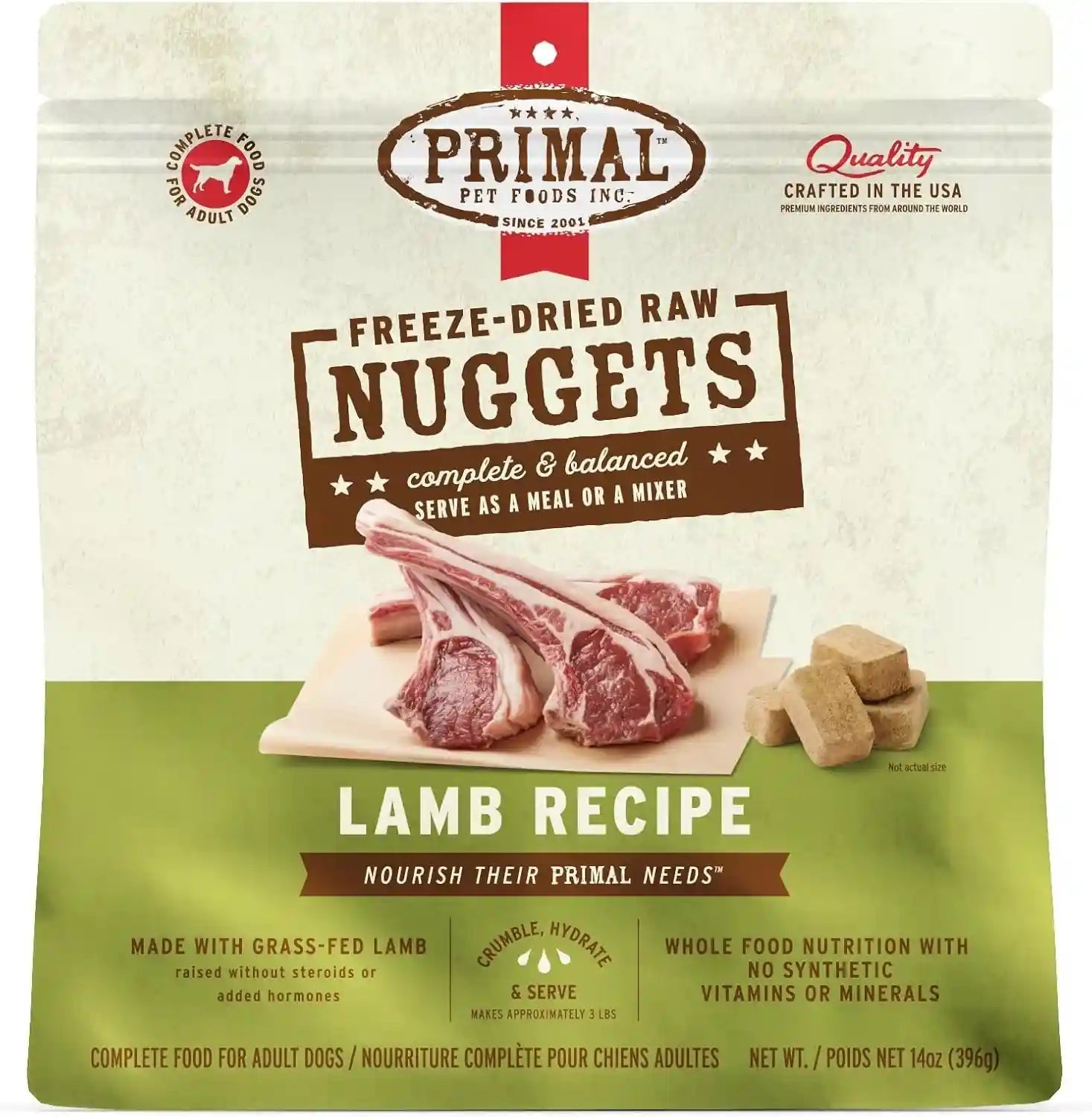 primal-freeze-dried-dog-food-nuggets-chicken-complete-balanced-meal-topper-or-treat-premium-healthy-grain-free-high-protein-raw-dog-food-14-oz-complete-balanced-nutrition-meal-topper-or-treat-grain-free-high-protein-no-synthetic-vitamins-minerals