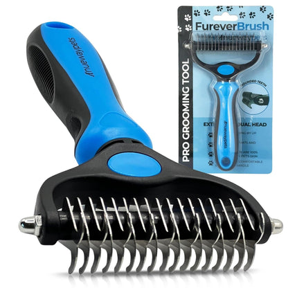Reduce Shedding with the Original Fureverbrush® by Nuewaypets - Pro Undercoat Grooming Tool for Dogs | Deshedding and Dematting Tool1