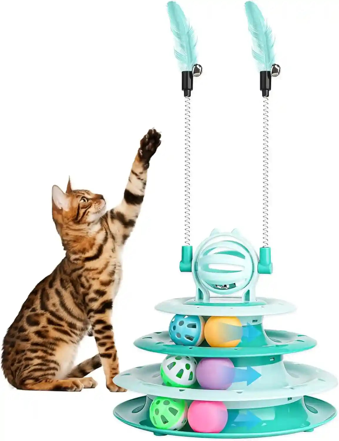 goosheep-cat-toy-interactive-pet-plaything-for-indoor-kitten-interactive-kitty-puzzle-ball-with-2-cat-tease-blue
