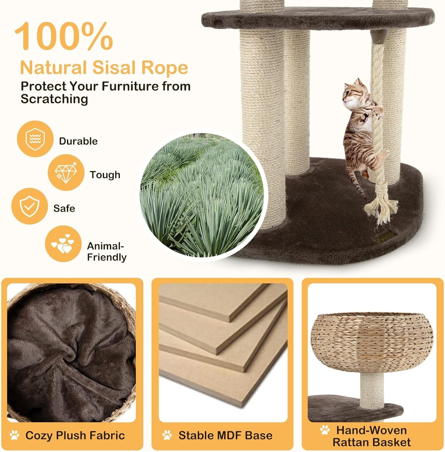 petsite-41-inch-modern-cat-tree-for-indoor-cats-multi-level-cat-tower-with-scratching-posts-hand-made-wicker-cat-condo-top-perch-dangling-ball-sisal-rope-cute-cat-tree-for-indoor-cats