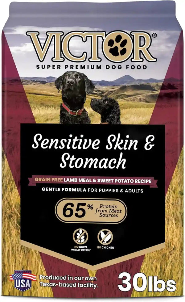VICTOR Super Premium Dog Food — Sensitive Skin and Stomach — Salmon Meal & Brown Rice Recipe Dry Kibble — Gluten Free, No Chicken, Ideal for Dogs with Allergies — Adult and Puppy Food, 5 Lb17