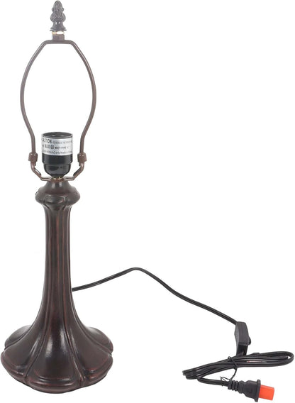 B10021 Antique Brown Alloy Table Lamp Base with E26 Socket, 6.5" Hx19 H1