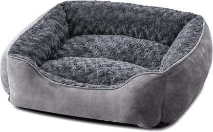 JOEJOY Rectangle Dog Bed for Large Medium Small Dogs - Washable Orthopedic Sofa Bed, Soft Breathable Puppy & Pet Cuddler, Durable Calming Dog Bed with Anti-Slip Bottom, Multiple Sizes, Beige20