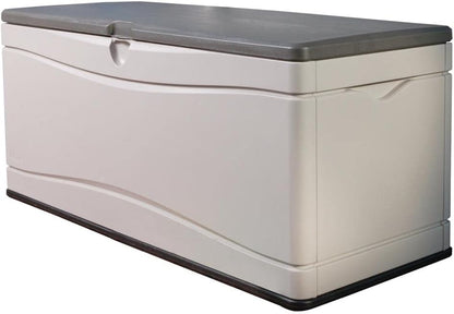 60012 Extra Large Deck Box, 130 Gallon, Desert Sand/Brown1