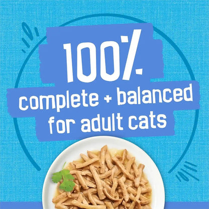 Purina Friskies Shreds with Ocean Whitefish and Tuna in Sauce Wet Cat Food - (Pack of 24) 5.5 Oz. Cans6