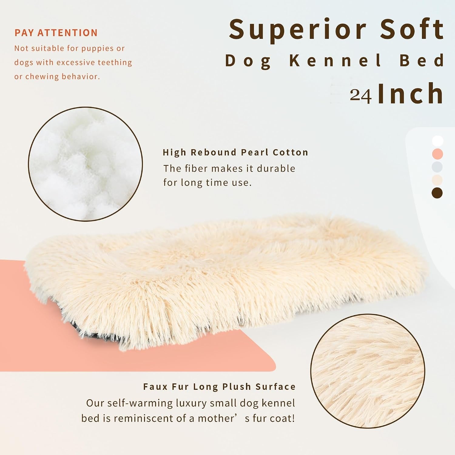 nononfish-dog-crate-bed-for-small-dogs-washable-orthopedic-flat-for-inside-crate-cages-kennel-house-sofa-plush-comfy-sleeping-beige-24-in