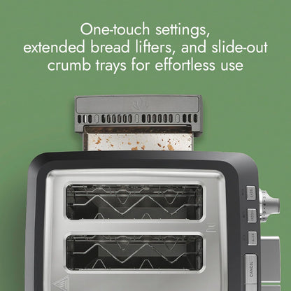 Toaster, 4-Slice Toaster with Bagel Function and Two 7-Setting Shade Selectors, the Four Slice, 1800 Watts, Stainless Steel, Professional Series, LTSTR5046