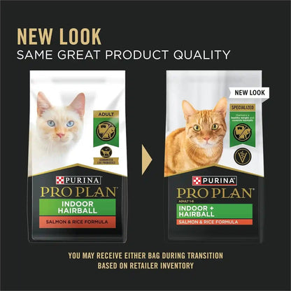 Purina Pro Plan Hairball Management, Indoor Cat Food, Salmon and Rice Formula - 7 Lb. Bag2