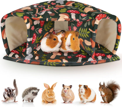 Unicorn Catcher Washable Guinea Pig Hideout Large Cozy Bed for Small Pets | Warm Plush Pet House Featuring a Semi-Closed Design for Hamsters Chinchillas and Bunnies to Sleep in Secure Comfort1