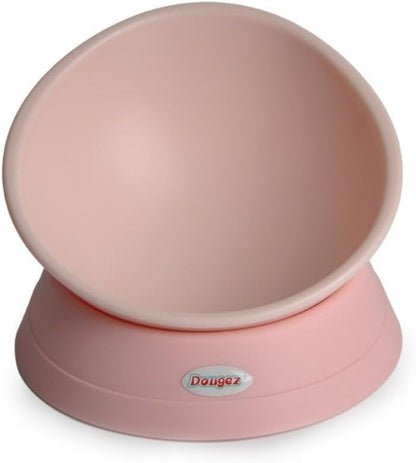 Ibard Dual Purpose Slanted Dog Cat Food Bowl Cat Dish Dog Bowl Pet Sterile Tableware Pet Feeding Watering Supplies (Light Pink)1