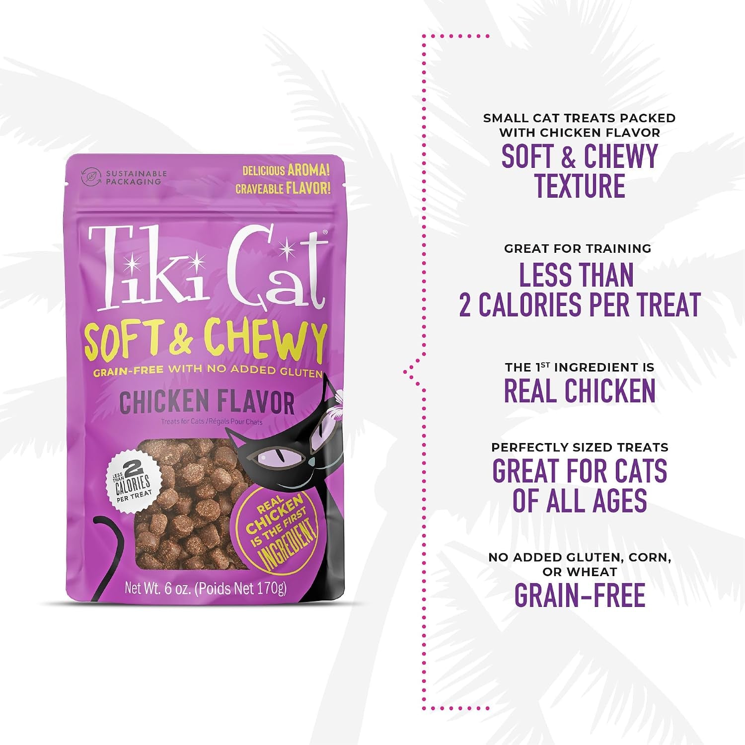 tiki-cat-soft-chewy-treats-chicken-flavor-3-calories-per-treat-with-grain-free-and-no-added-gluten-6-oz-pouch