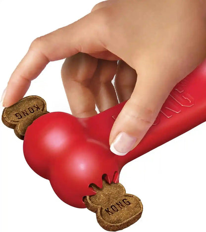 KONG Goodie Bone - Classic Durable Natural Rubber Dog Bone, Supports Mental Engagement - Treat Dispensing - Red - for Medium Dogs4