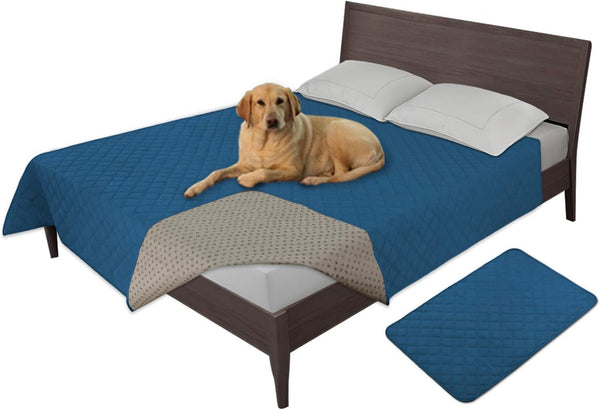 Easy-Going 100% Waterproof Dog Bed Cover, Non-Slip Pet Blanket for Furniture, Washable Couch Cover, Repleasement Sofa Cover (68X82 In,Gray)15
