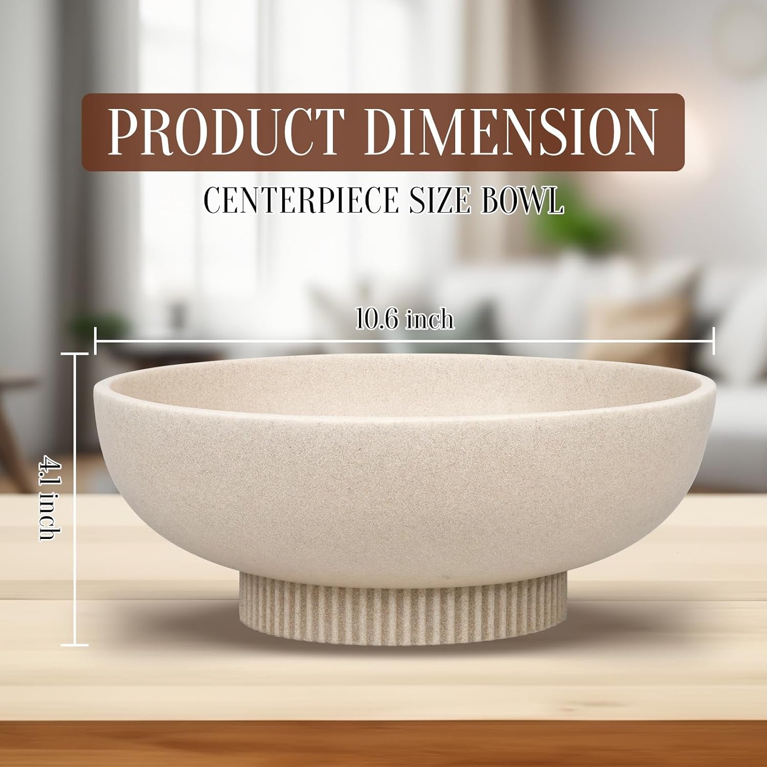 large-resin-pedestal-decorative-bowl-modern-handicraft-bowls-for-home-decor-fruit-bowl-for-kitchen-counter-key-bowl-for-entryway-table-artificial-stone-beige