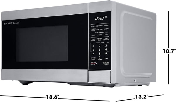 SMC0962KS 0.9 Cu. Ft. 900W Stainless Steel Countertop Microwave Oven7
