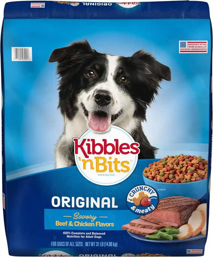 Kibbles 'N Bits Original Savory Beef & Chicken Flavor Dry Dog Food, 31 Pound Bag1