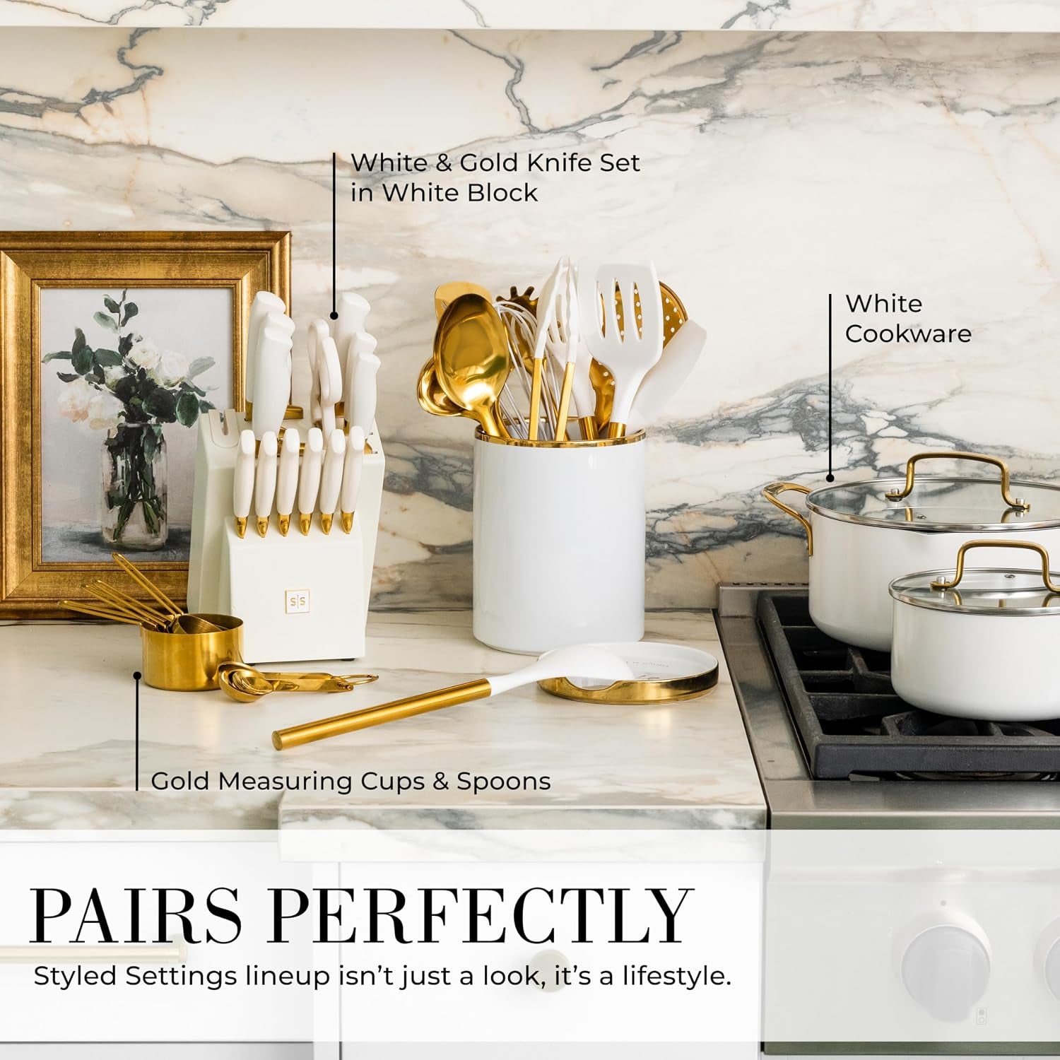white-and-gold-cooking-utensils-set-13-piece-kitchen-set-with-white-ceramic-utensil-holder-and-stackable-gold-spoon-rest-luxury-kitchen-accessories-for-stylish-cooking