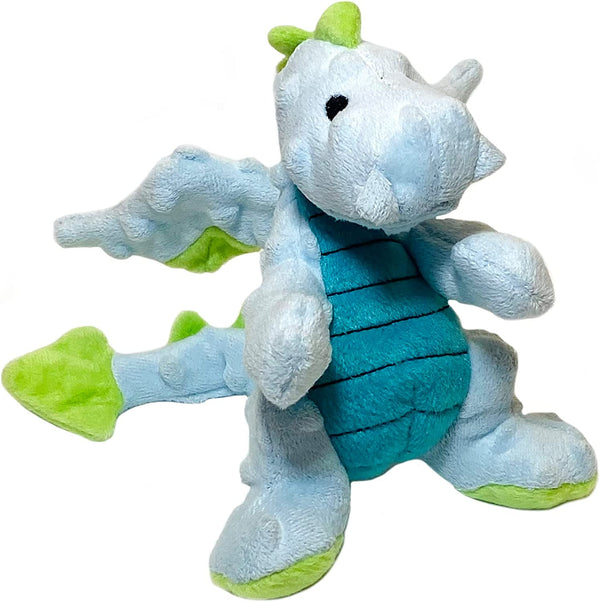 Godog Bubble Plush Dragons Squeaky Dog Toy, Chew Guard Technology - Coral, Large13