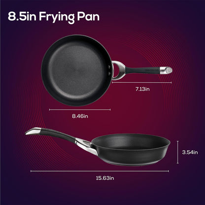 Symmetry Hard Anodized Nonstick Induction Frying Pan, 8.5-Inch Fry Pan, Black3