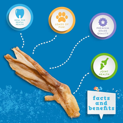 Jack&Pup Duck Feet for Dogs – All Natural Dog Chews, Single Ingredient Dehydrated Duck Feet Dog Treats – Great for Small & Medium Dogs (20 Count) Great Alternative to Chicken Feet2