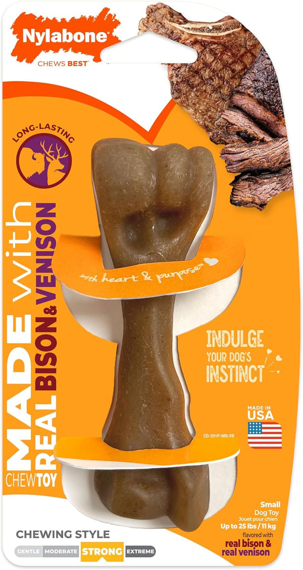 Nylabone Strong Chew Ring Dog Chew Toy Made with Real Beef & Chicken | X-Large Breeds, Durable, Long-Lasting Dog Bone, Textures Help Clean Teeth, Keeps Dogs Busy, for Dogs 50+ Lbs17
