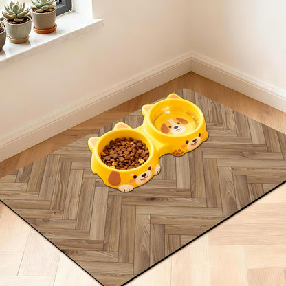 Pet Feeding Mat for Floors Cat Food Mat Waterproof Dog Food Mat and Water Absorbent Quick Dry Non Slip Mat for Cat Bowls36