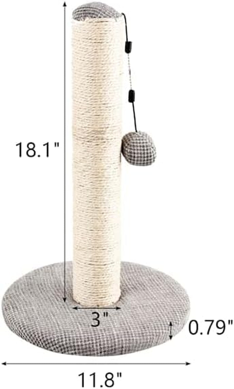 everyyay-by-petco-sisal-cat-scratching-post-grey-18-75-h