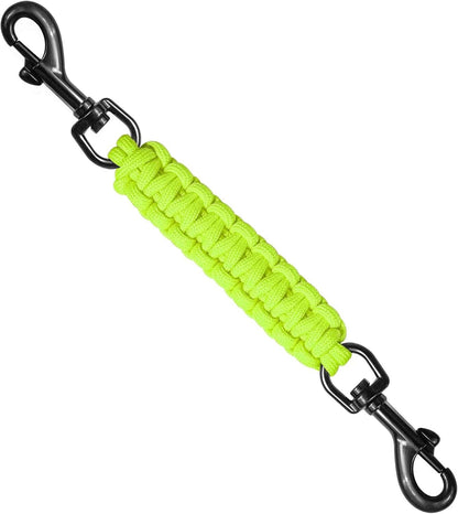 Dog Collar Safety Clip, Collar Companion, Handmade Backup Safety Strap, Double-Ended Clip Leash Connector, Suitable for Dog Harnesses, Prong, Pinch Collars (Pink, 1 Pack)12