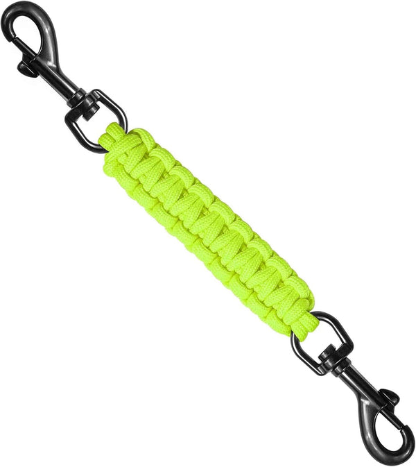 Dog Collar Safety Clip, Collar Companion, Handmade Backup Safety Strap, Double-Ended Clip Leash Connector, Suitable for Dog Harnesses, Prong, Pinch Collars (Pink, 1 Pack)12