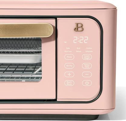 Infrared Air Fry Toaster Oven 9 Slice, 1800W Countertop Oven with Convection & Air Fry Functions, Digital Touch Display, Multi Cooking Modes for Baking, Broiling & Reheating (Rose)7