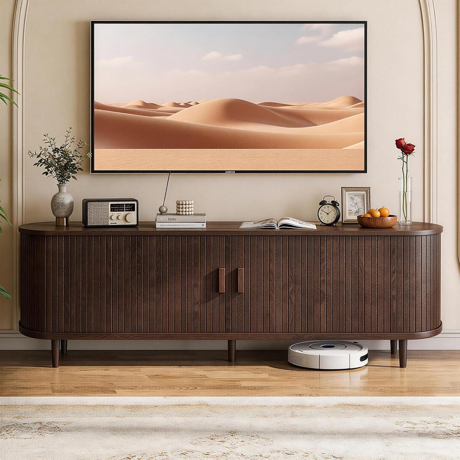 65-mid-century-modern-tv-stand-with-power-outlet-fluted-entertainment-center-with-storage-and-adjustable-shelves-wood-tv-console-with-sliding-doors-for-living-room-walnut