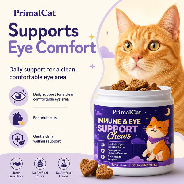 Primalcat Immune & Eye Health Support Cat Chews (60 Chews)5
