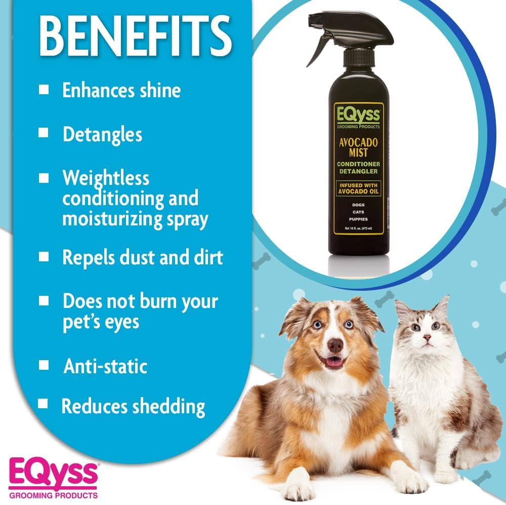 eqyss-avocado-mist-pet-spray-conditioner-shines-conditions-and-reduces-shedding-weightless-leave-in-spray-for-dogs-cats-puppies-oil-and-silicone-free-ph-balanced-usa-made