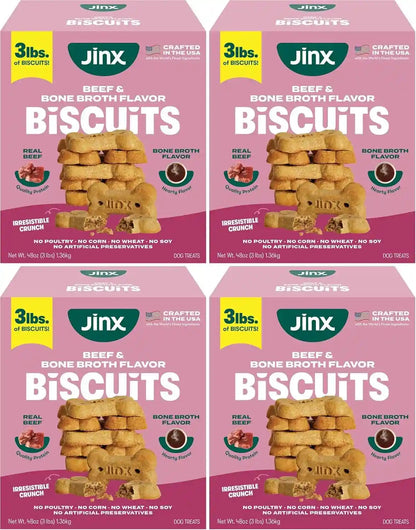 Jinx Dog Biscuits, Oven-Baked Dog Treats with Salmon Bone Broth, 16Oz | 1-Pack Crunchy & Healthy Dog Treat, Superfood-Rich with Real Salmon, Dog Cookies for Puppies, Adults & Senior Dogs15