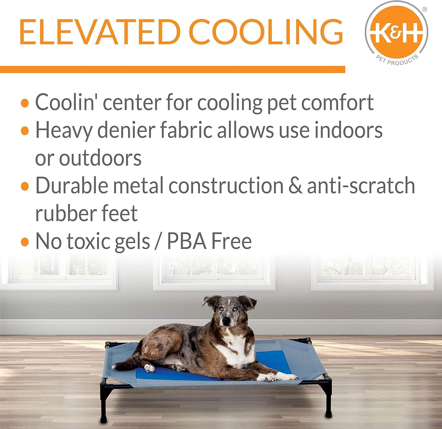 k-h-pet-products-coolin-pet-cot-outdoor-cooling-elevated-dog-cot-for-large-dogs-raised-bed-with-cool-core-center-portable-pet-platform-with-heavy-duty-metal-frame-large-gray-blue