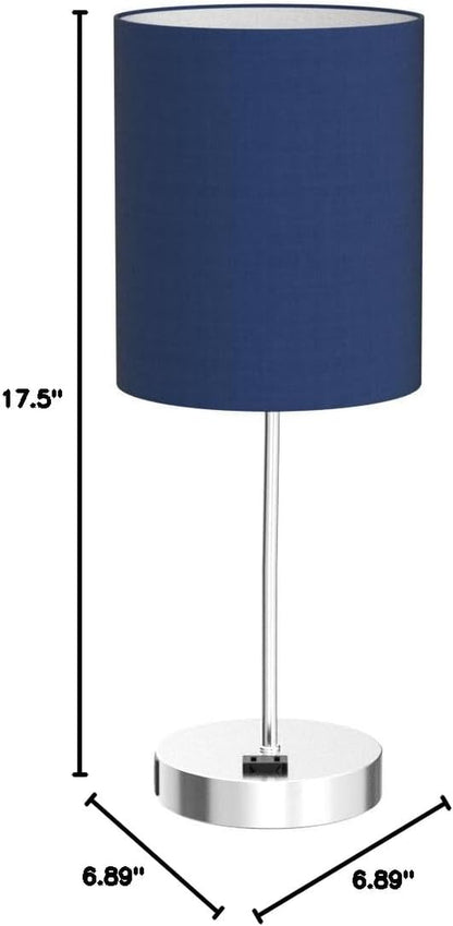 Set of 2 Touch Control Table Lamps with 2 USB & AC Outlet, 3-Way Dimmable Bedside Nightstand Lamps for Bedroom Living Room Nursery, 800 Lumens 5000K Daylight Bulbs Included8