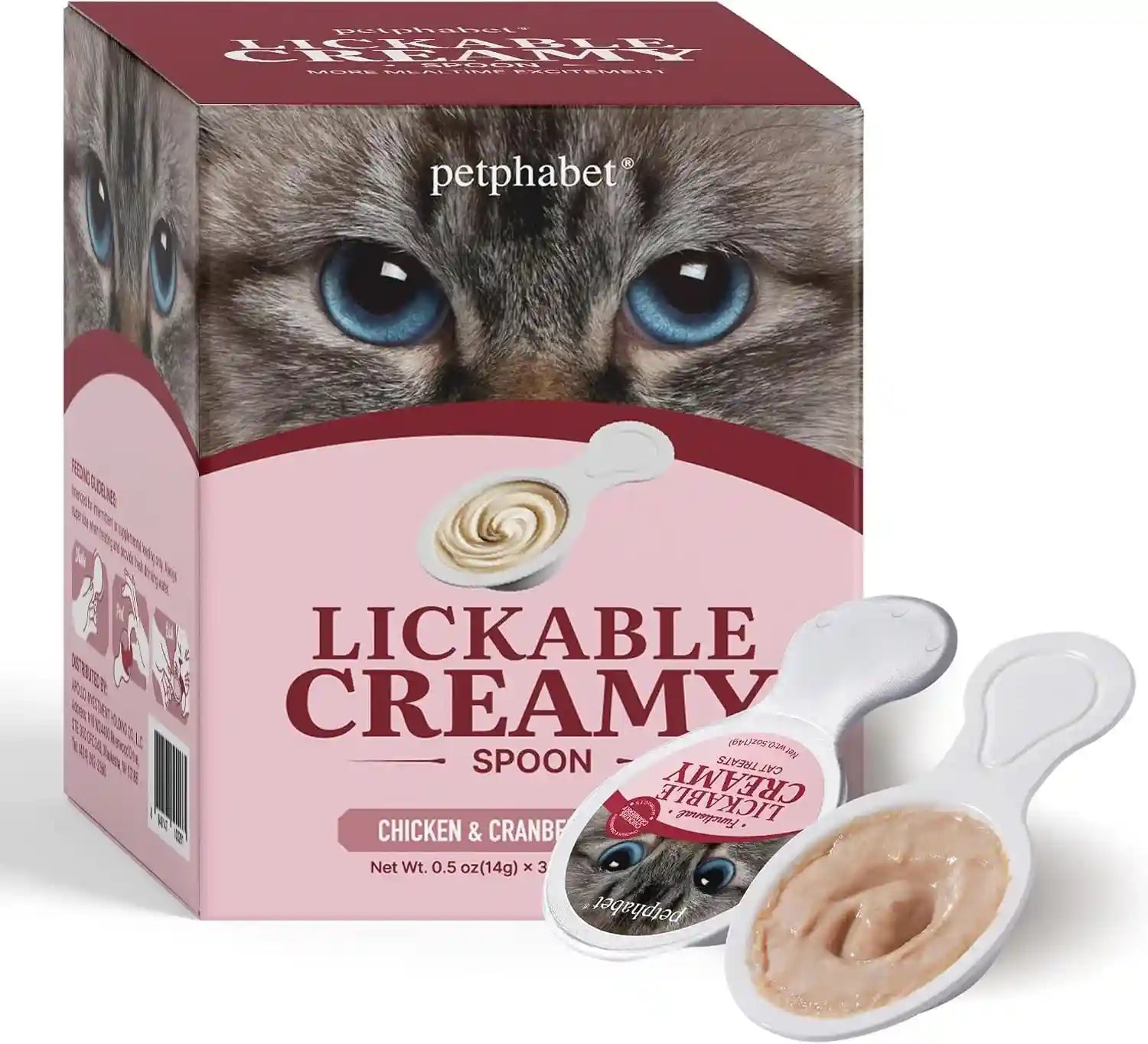 petphabet-lickable-cat-treats-spoon-3-flavors-variety-pack-36-count-creamy-puree-kitten-treat-functional-wet-paste-skin-coat-support-hairball-relief-urinary-health-grain-free-with-taurine