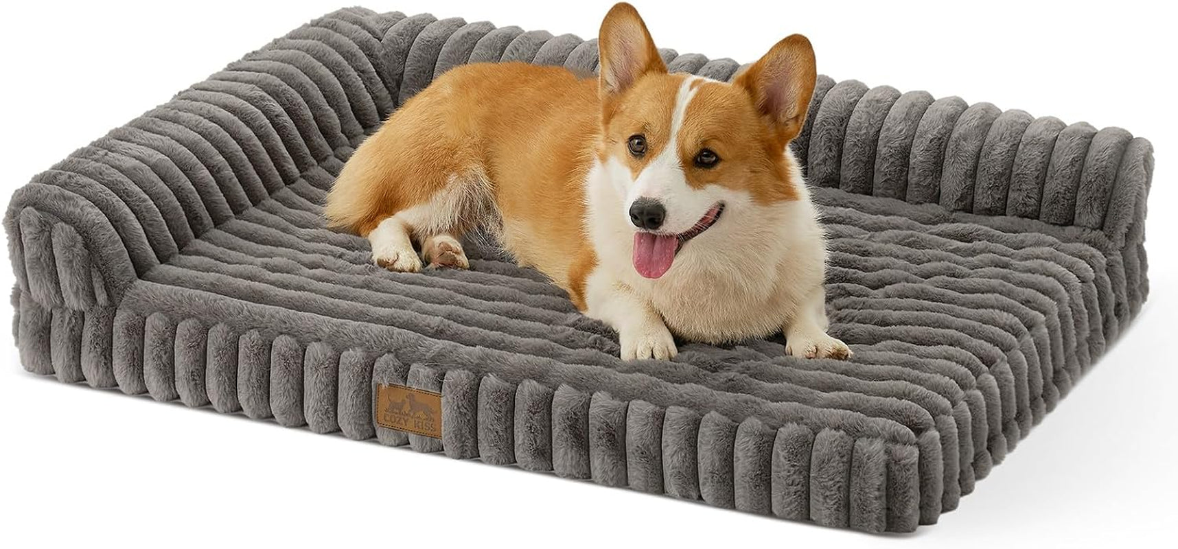 cozy-kiss-ultra-soft-faux-rabbit-fur-dog-bed-for-medium-dogs-36x27-orthopedic-foam-couch-removable-washable-cover-waterproof-lining-cream