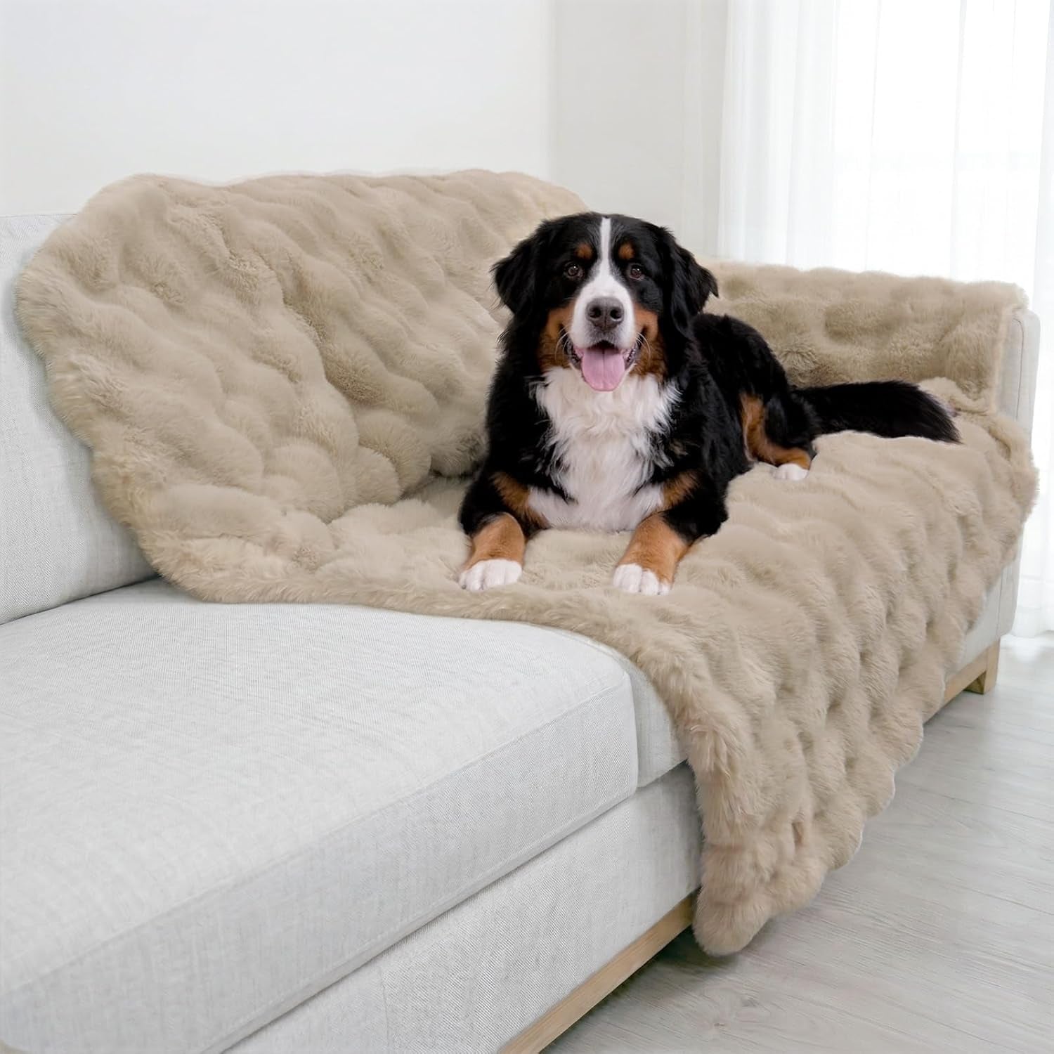 paw-inspired-waterproof-dog-blanket-40x30-inch-size-beige-soft-faux-fur-throw-fur-resistant-fleece-washable-pet-blanket-waterproof-protection-for-couch-bed-furniture-crate-car
