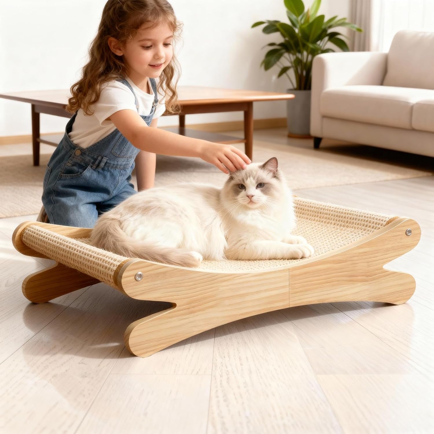 natural-sisal-cat-scratcher-bed-with-hammock-solid-wood-furniture-style-extra-large-cat-lounger-scratch-pad-for-indoor-cats-protects-furniture