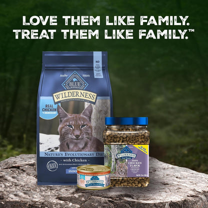 Blue Buffalo Wilderness Tasty Chicken Crunchy Cat Treats, Grain-Free Cat Treats, Real Chicken, Natural Ingredients, Enhanced with Vitamins, Minerals & Other Nutrients, Great for Training, Tub 12 Oz.7