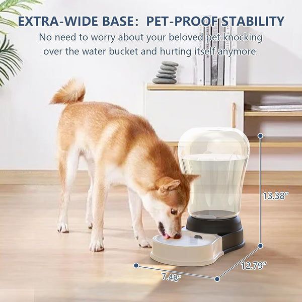 6 Liters Automatic Gravity Dog Water Dispenser, BPA- Free | Gravity Pet Water Bowl, No-Spill Cat Feeder for Large Dogs, Bpa-Free & Easy Clean, Less Refills for Work Travel2