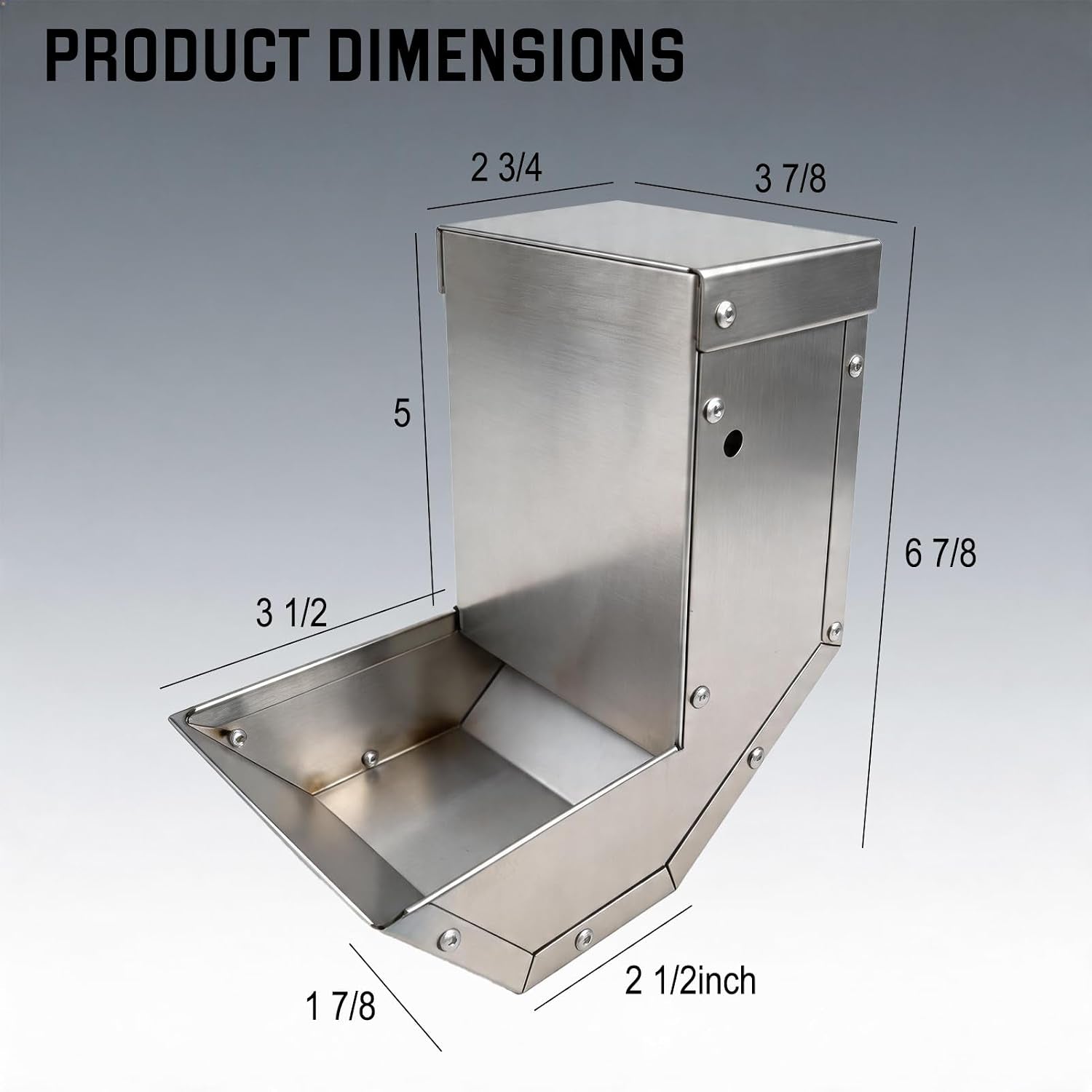 rabbit-feeder-small-animal-stainless-steel-gravity-feeding-trough-with-lid-outdoor-durable-cage-feeder-holds-several-days-food-4-inch-1-5lbs