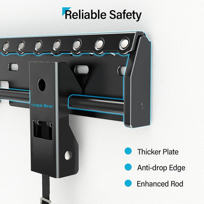 No Drill No Stud TV Wall Mount for 26-65 Inch TV up to 154 Lbs | Non Damage Wall, Drywall TV Mount, Studless TV Mount, Max VESA 400X400Mm, Easy Install Low Profile Wall Mount TV Bracket6